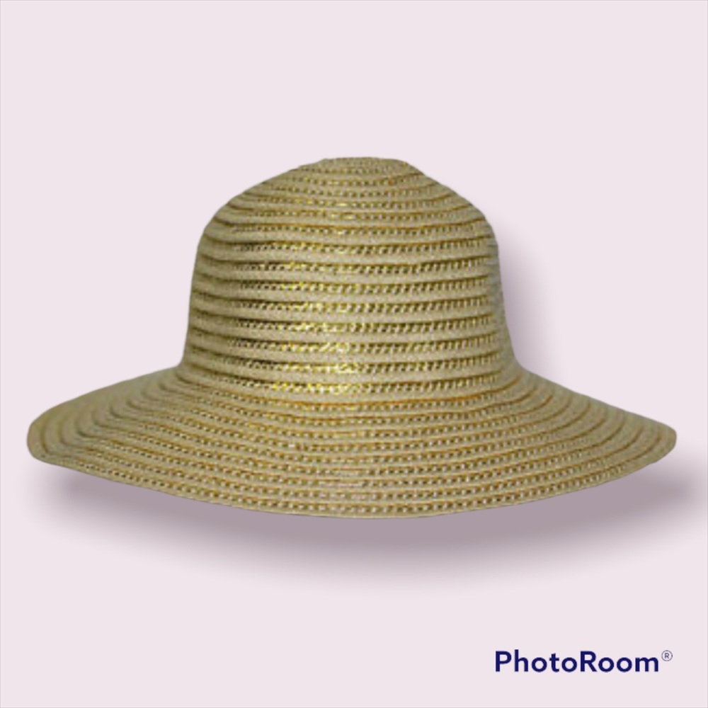 Gymboree Baby Girl Gold Straw Hat